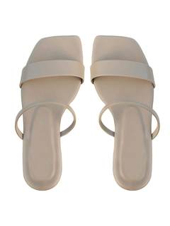 GORGLITTER Women's Flat Sandals Dressy Going Out Square Toe Strappy Sandals | Easy Slip-On, Cushioning Insole 