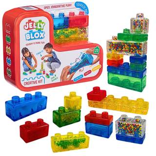 Goliath Jelly Blox Creative Kit | Includes 20 Blocks | Toddler & Preschool Building Blocks Kids Can Squeeze, S