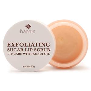 Hanalei Vegan Sugar Lip Scrub Exfoliator – Hawaiian Cane Sugar, 22g | Hawaiian Cane Sugar, Kukui Oil & Shea Bu