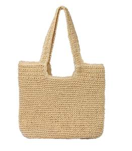 GOLDTIMO Beach Bags for Women - Summer Soft Large Woven Shoulder Purse Handbag, Beach Tote Straw Bag for Summe