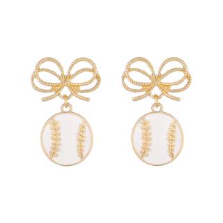 Sport Soccer Baseball Golf Football Earrings for Women Game Day Jewelry | Sport Dangle Earrings for Woemn,Socc