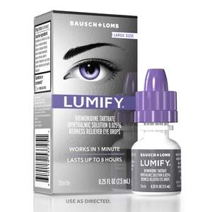 LUMIFY Eye Drops for Red Eyes, Redness Reliever for Brighter Looking Eyes, Works in 1 Minute & Lasts Up to 8 H