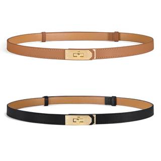 Women Skinny Leather Belt - Adjustable Dress Belt with Gold Buckle | Skinny belt women womens belts dress jean