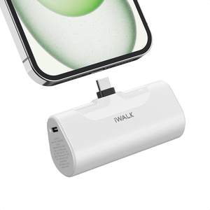 iWALK Portable Charger for iPhone 17/16/15 USB-C Small Power Bank 20W 4,500mAh Fast Charging Battery Pack Comp