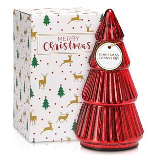 Christmas Tree Shaped Candle, Red Christmas Candles, Christmas Tree Scented, Tower Shaped Mercury Xmas Tree Ca