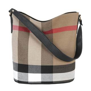 Tote Bag for Women plaid purse Designer Handbags Plaid Womens Purses and Bucket bag Canvas tote handbags black