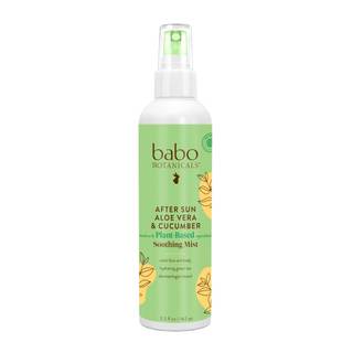 Babo Botanicals After Sun Soothing Mist - Aloe Vera & Cucumber - For Face, Body & Sensitive Skin - Non-Aerosol