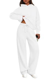 PRETTYGARDEN Womens Sweatuits 2 Piece Fall Clothing Matching Lounge Sets | Oversized Hoodies, Wide Leg Sweatpa