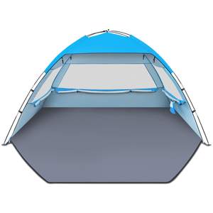 Gorich Beach Tent Sun Shelter for 3/4/6/8/10 Person with UPF 50＋ UV Protection, Lightweight & Easy Setup Beach
