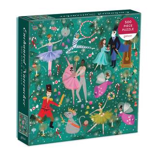 Galison - Enchanted Nutcracker 500 Piece Jigsaw Puzzle for Adults | Illustrated by Joy Laforme, Ballet, Christ