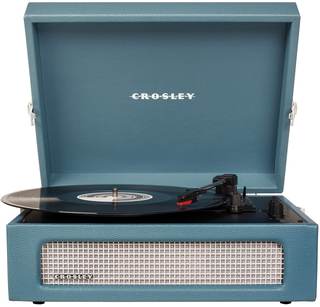 Crosley CR8017B-WB Voyager Vintage Portable Vinyl Record Player Turntable with Bluetooth in/Out and Built-in S