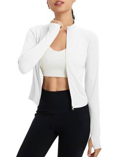 baleaf Women's UPF 50+ Sun Shirt Lightweight Crop | Sun Protection, Breathable, Quick Dry, Moisture-wicking, F