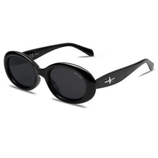 SOJOS Retro Oval Polarized Sunglasses for Women Men 90s Vintage UV400 Protection Tiny Sun Glasses SJ2286 | UV4
