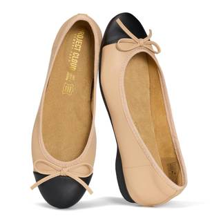Project Cloud Ballet Flats for Women - Non-Slip Womens Flats (Ashley) | Durable Genuine Leather Insole and Lig