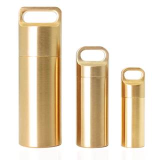 PPFISH 3 Air-Tight EDC Accessory Case, Pill Fob Capsule Keychain, Waterproof Match Case Battery Holder, Outdoo