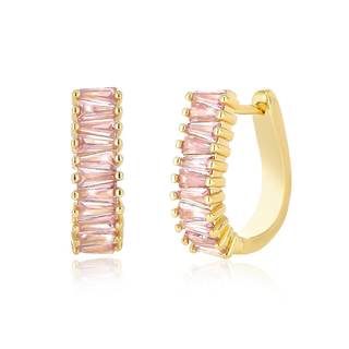 Christmas Gold Earrings for Women,Fashion Christmas Rhinestone Earrings,Holiday Crystal Hoop Earrings Festival
