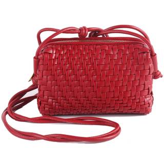 Woven Crossbody Bags for Women Handwoven Purses Vegan Leather Small Handbag Handmade Shoulderbag | Lightweight