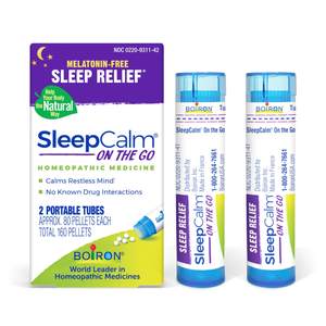 Boiron SleepCalm On The Go Sleep Aid for Deep, Relaxing, Restful Nighttime Sleep - Melatonin-Free and Non Habi