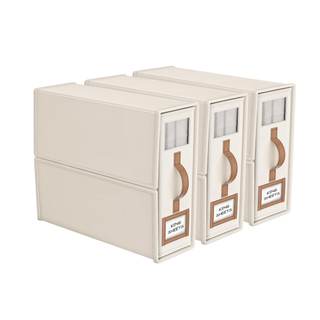 3 Pack Foldable Bed Sheets Set Organizers and Storage(King & Queen Size),Linen Fabric Closet Organizers with W