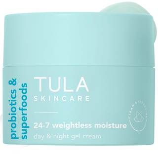 TULA Skincare 24-7 Weightless Moisture, Gel Cream Face Moisturizer for Oily Skin & Large Pores with Prebiotic 