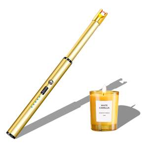 Electric Candle Lighter Windproof USB Rechargeable Flameless Long Neck Lighter for Candles Gas Stove Fireplace