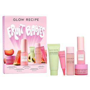 Glow Recipe Fruit Babies Skincare Kit - Gift Set with Ceramide Facial Cleanser + BHA Toner + Vitamin C Eye Cre