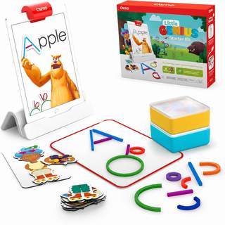Osmo Little Genius Kit, Ages 3-5, Preschool Phonics & Letters, iPad | Includes Osmo iPad base + 4 preschool ga