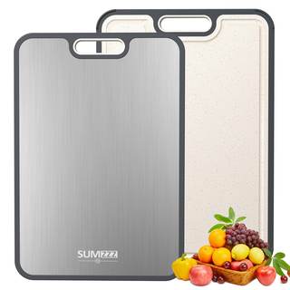 Titanium Cutting Board for Kitchen, Cutting Board Double Sided Food Grade, Pure Titanium/PP, Easy to Clean Lar