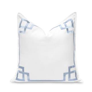 Hofdeco Premium Coastal Patio Indoor Outdoor Throw Pillow Cover Only, 20"x20" Water Repellent for Backyard, Co