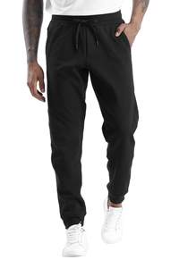 THE GYM PEOPLE Mens' Fleece Sweatpants Loose-fit Joggers Pants with Pockets | Fleece-Lined, Deep Pockets, Elas
