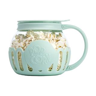 Ecolution Patented Micro-Pop Microwave Popcorn Popper with Temperature Safe Glass, 3-in-1 Lid Measures Kernels