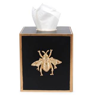 Jaye’s Studio Metal Decorative Tissue Box Holder for Bathroom, Square Tissue Box Cover, Luxury Farmhouse Gold 