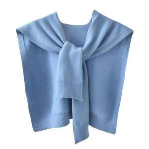WaJuemy Sweater Shawl Wraps for Women Sweater Knitted Knotted Shawls Travel Casual Scarf Cape Shoulder Tops Fa