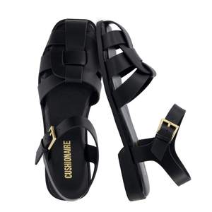 CUSHIONAIRE Benny Closed Toe Fisherman Womens Sandals - Flat Dressy Comfortable Sandals for Women with Adjustb