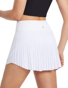 baleaf Tennis Skirt Pleated Golf Skorts with 3 Pockets | 14", Built in Shorts, High Waisted, Anti-slip Strip, 