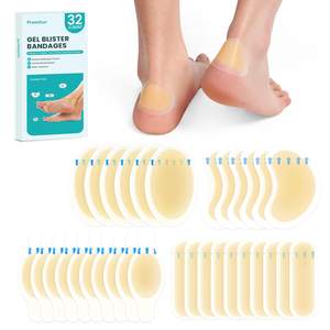 Hydrocolloid Gel Blister Bandages Pads - (Variety Pack) Promifun 32ct Waterproof Adhesive Blisters Bandages - 