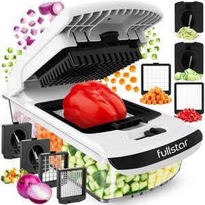 Fullstar Pro Original Vegetable Chopper & Spiralizer, Kitchen Prep Tool | 4 in 1 Veggie Slicer, Onion & Fruit 