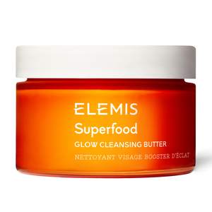 ELEMIS Superfood AHA Glow Cleansing Butter, Daily Facial Cleanser/Mask Removes Makeup, Cleanses & Helps to Bri