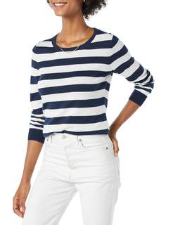 Amazon Essentials Women's Long-Sleeve Lightweight Crewneck Sweater, Flattering…