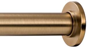 Ivilon Tension Curtain Rod - Spring Tension Rod for Windows or Shower, 24 to 36 Inch. Warm Gold 24" to 36" War