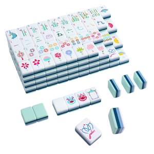160 Acrylic 4 Layer Engraved American Mahjong Tiles Set with Carrying Bag and Accessories, 1.26’’ Mahjong Tile
