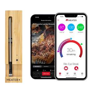 MEATER Plus Smart Meat Thermometer, Honey, Bluetooth, 165ft, Grill & Oven | 165ft Bluetooth range for BBQ, gri