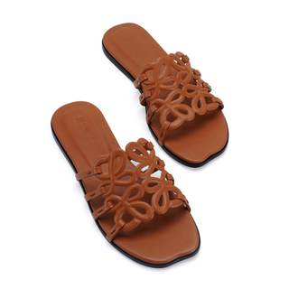 Flat Sandals for Women 2026 Luxury Open Toe Dressy Slip On Sandals Comfortable Slides for Summer