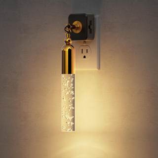 JandCase Night Lights Plug into Wall, 3000K Soft Light LED NightLights | 0-100LM Adjustable Brightness, Bubble