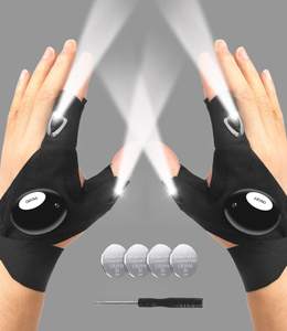 MOIPEJO LED Flashlight Gloves, Gifts for Men Dad Him Boyfriend Husband, Cool Gadget Hands-Free Finger Lights f