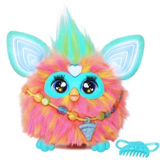 Furby Coral, 15 Fashion Accessories, Interactive Plush Toys for 6 Year Old Girls & Boys & Up, Voice Activated 
