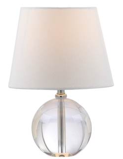 SAFAVIEH Lighting Collection Mable Modern Glam Clear Crystal 14-inch Bedroom Living Room Home Office Desk Nigh