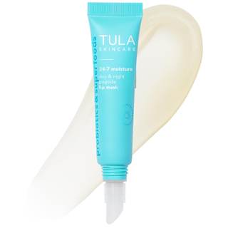 TULA Skin Care 24-7 Moisture Day & Night Peptide Lip Mask - Peptides, Hyaluronic Acid & Vitamin E deeply Nouri
