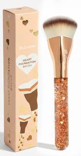 Lamora Heart Foundation Brush - Blending Liquid Cream Mineral Face Brush | Kabuki Contour Makeup Brush, Stippl