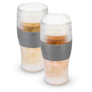Host Freeze Beer Glasses, Freezable Beer Gifts for Men, Double Wall Insulated Pint Set, Tumbler for Cold Drink